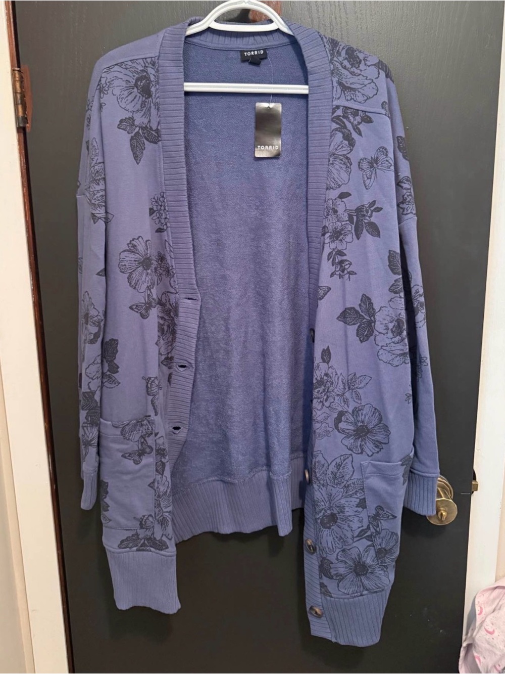 Torrid Floral Boyfriend Cardigan